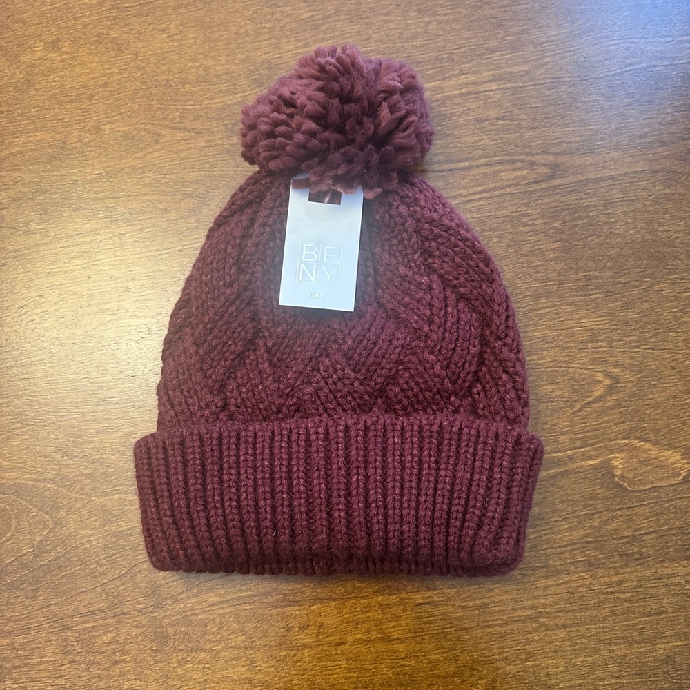 Big Lots Knit Hat with Pom-Pom